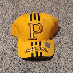 Hunter Yellow Kids Cap with Pittsburgh Embroidery
